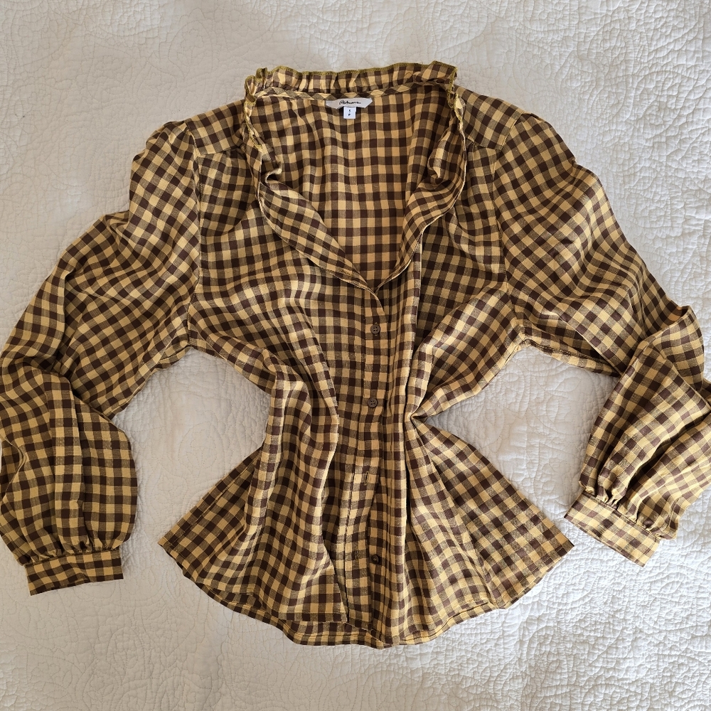 Reitmans, Gingham Buttoned Shirt, SM
